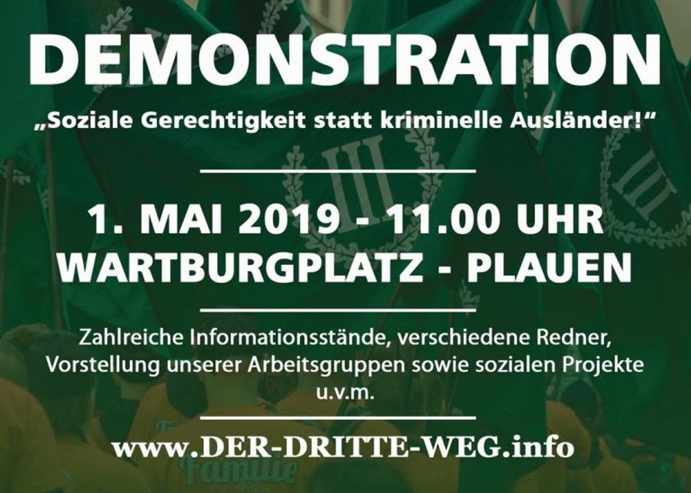 1. Mai 2019 - Demonstration in Plauen