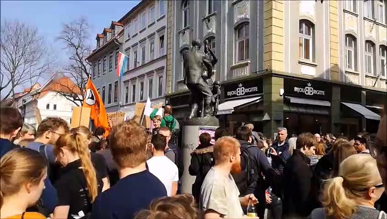 Demonstration gegen Artikel 13 aus Göttingen