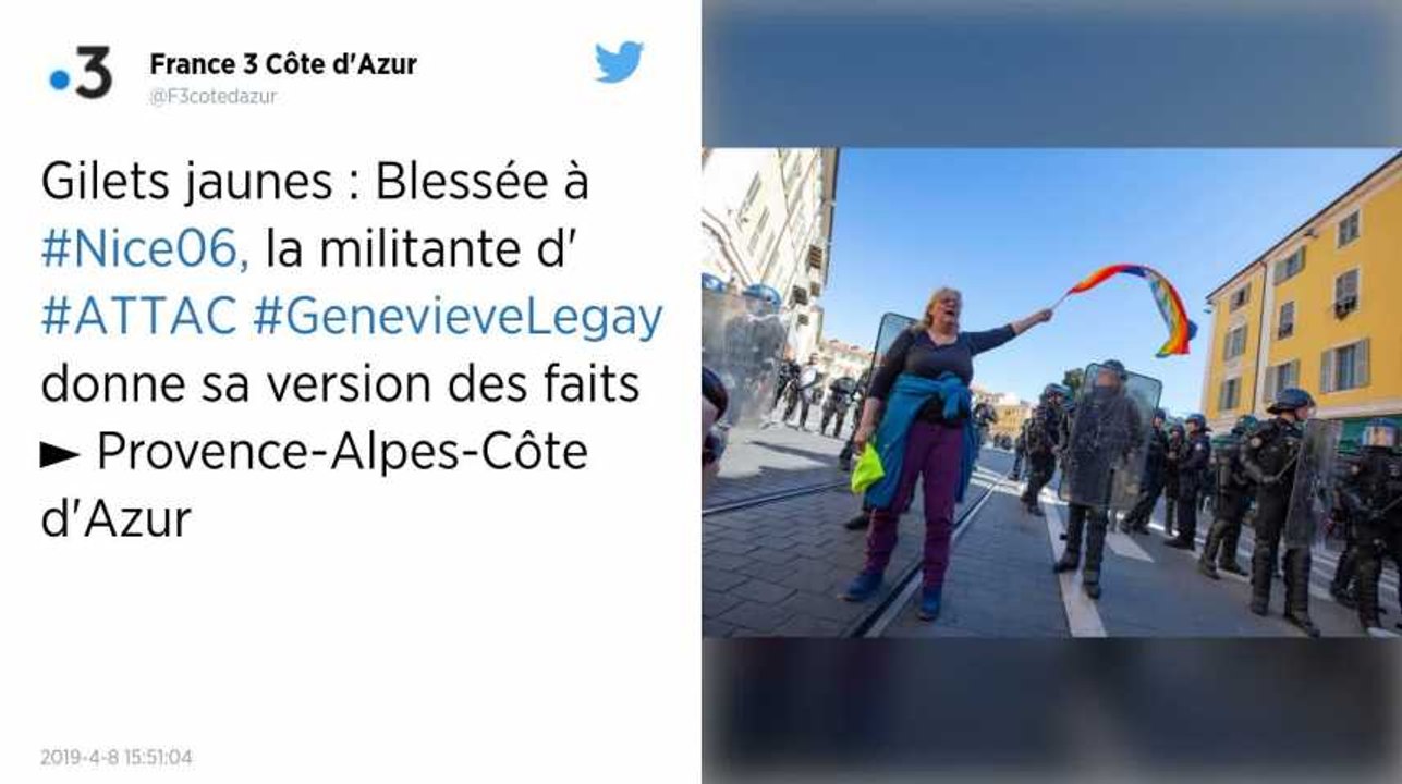 Gilets jaunes. Geneviève Legay, blessée à Nice : « Macron n’est pas un exemple de sagesse »