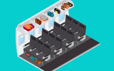 T+L Explainers: The Right Way to Put Your Luggage in the Overhead Bin