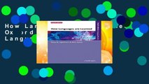 How Languages are Learned: Oxford Handbooks for Language Teachers