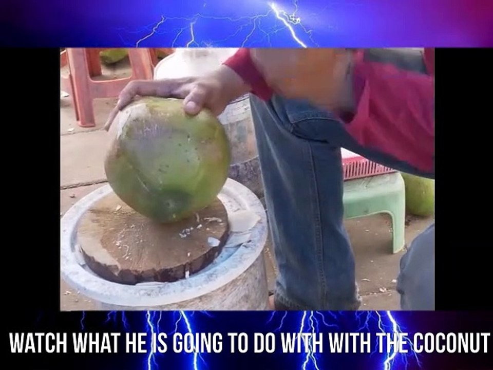 Look what this guy did with a coconut