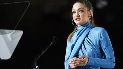Gigi Hadid Tears Up Accepting the Power of Women Honor