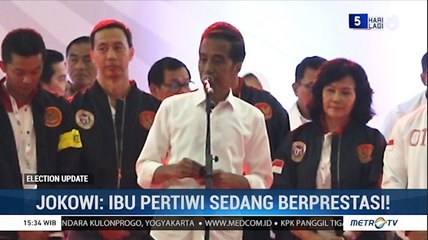 Jokowi: Ibu Pertiwi Sedang Berprestasi!