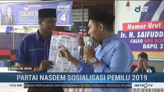 NasDem Gelar Sosialisasi Pencoblosan Surat Suara