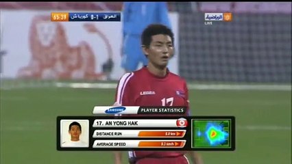 الشوط الثاني مباراة العراق و كوريا الشمالية 1-0 كاس اسيا 2011