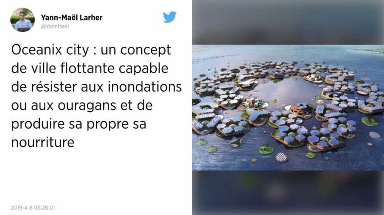Oceanix, un projet de ville flottante pour résister aux catastrophes naturelles