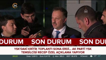 YSK'daki kritik toplantı sona erdi
