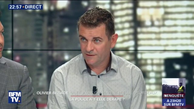 Olivier, gilet jaune blessé à la tête à Bordeaux espère la fin des violences autant du côté des policiers que des gilets jaunes
