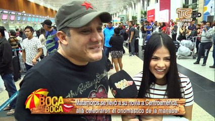 Carlos José Matamoros viajó con su novia para celebrarle su cumpleaños