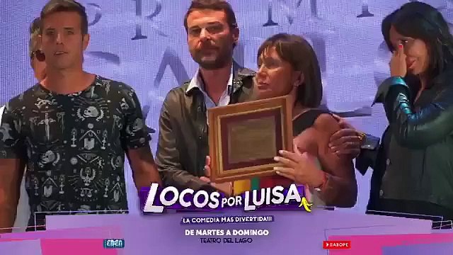 Pedro y Paula en el reconocimiento a Emilio en los premios Carlos