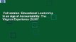 Full version  Educational Leadership in an Age of Accountability: The Virginia Experience (SUNY