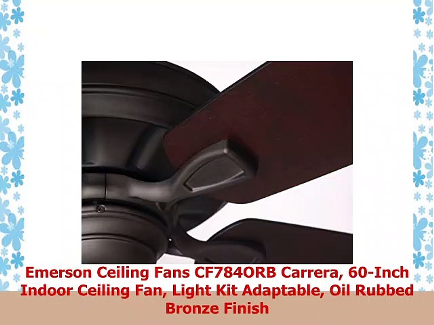 Emerson Ceiling Fans Cf784orb Carrera 60inch Indoor Ceiling Fan Light Kit Adaptable Oil