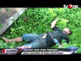 Kepergok, Maling Motor Pura-pura Pingsan