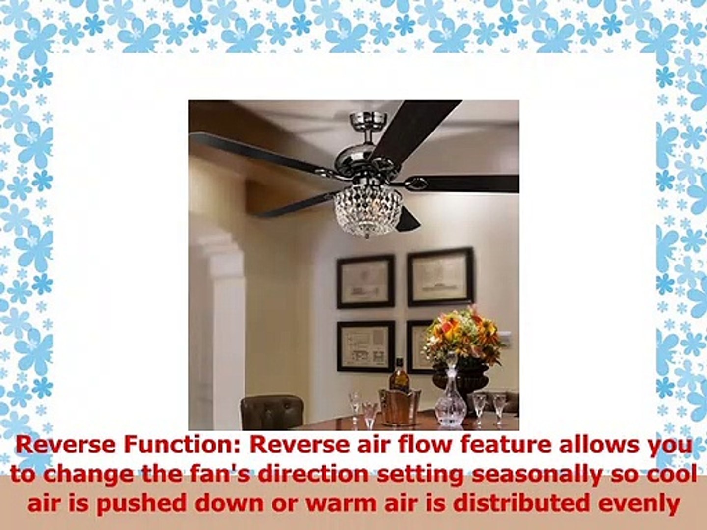 50 Inches Brushed Nickel Downrod Mount Indoor Ceiling Fan With