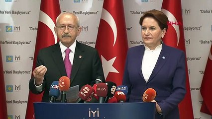 Kılıçdaroğlu ve Akşener’den ortak basın açıklaması