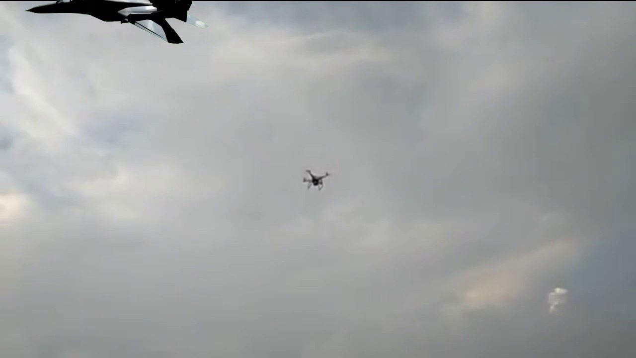 Very dangerous.!!! Drone trials near the airport