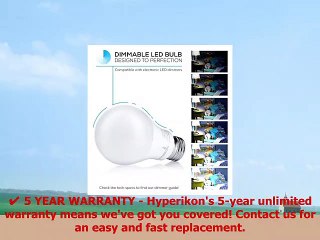 Download Video: Hyperikon A19 Dimmable LED Light Bulb 9W 60W Equivalent ENERGY STAR Qualified 2700K