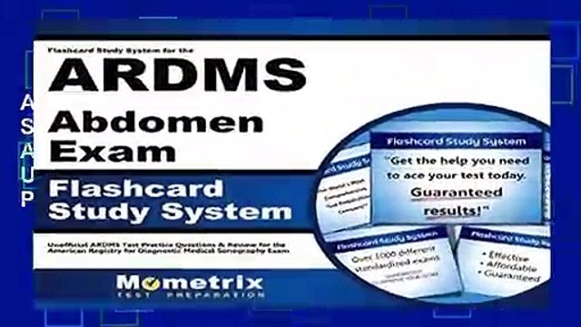 About For Books Flashcard Study System for the Ardms Abdomen Exam: Unofficial Ardms Test Practice