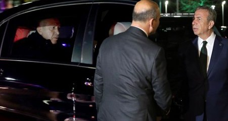 Mansur Yavaş, Cumhurbaşkanı Erdoğan'ı Karşılayanlar Arasında Yer Aldı