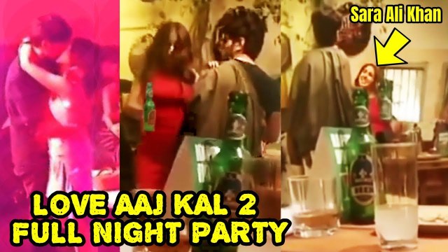 Saif's Daughter Sara Ali Khan CAUGHT DRUNK With BF Kartik Aryan in Love Aaaj Kal 2 Full Night Party