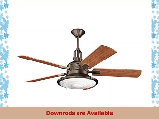 Kichler 300020OZ Kittery Point Olde Bronze 52 Ceiling Fan with Light  Remote Control