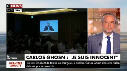 Carlos Ghosn accuse les dirigeants de Nissan de "trahison" dans une vidéo qui vient d'être diffusée par ses avocats au Japon