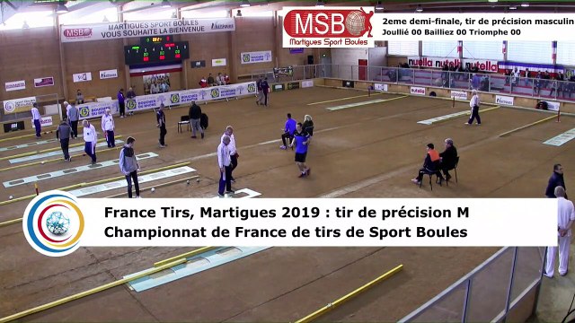 Seconde demi-finale, tir de précision masculin, France Tirs, Martigues 2019