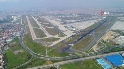 Atatürk Havalimanı'nın Boş Hali Havadan Görüntülendi