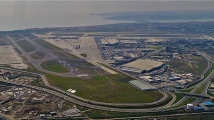 Atatürk Havalimanı'nın Boş Hali Havadan Görüntülendi