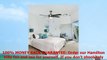 Brushed Nickel Ceiling Fan with Light  Contemporary Modern Silver Finish Fan with LED