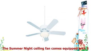 Emerson Ceiling Fans CF652WW Summer Night 52Inch Indoor Outdoor Ceiling Fan Damp Rated