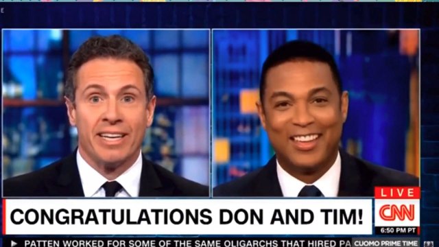 CNN's Cuomo Teases Don Lemon On Engagement Ring: 'Liberace Was Embarrassed'