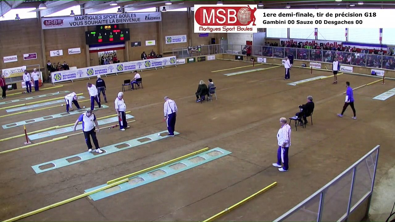 Première demi-finale G18, tir de précision, France Tirs, Martigues 2019