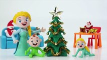 Superheroes Wish You Merry Christmas & Happy New Year - Play Doh Cartoons & Stop Motion Movies