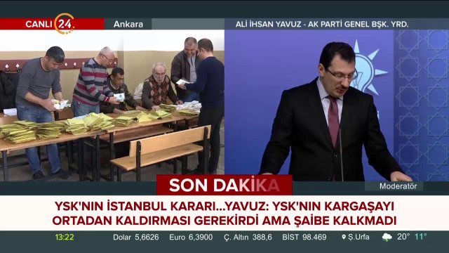SONDAKİKA Yavuz: İstanbul'da seçimin yenilenmesini isteyeceğiz