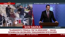 AK Parti Genel Başkan Yardımcısı Ali İhsan Yavuz konuşuyor