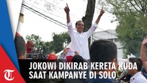 Jokowi Kampanye Terbuka di Solo, Dikirab Naik Kereta Kuda