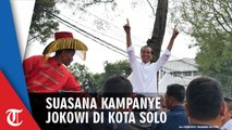Suasana Kampanye Jokowi di Solo, Riuh Simpatisan hingga Kirab Kereta kuda dan Bagi-bagi Kaos