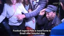 Pele thanks well-wishers on return to Brazil from France