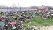 Gaziantep Çürüyen Motosikletler Geri Dönüşüme Gönderiliyor