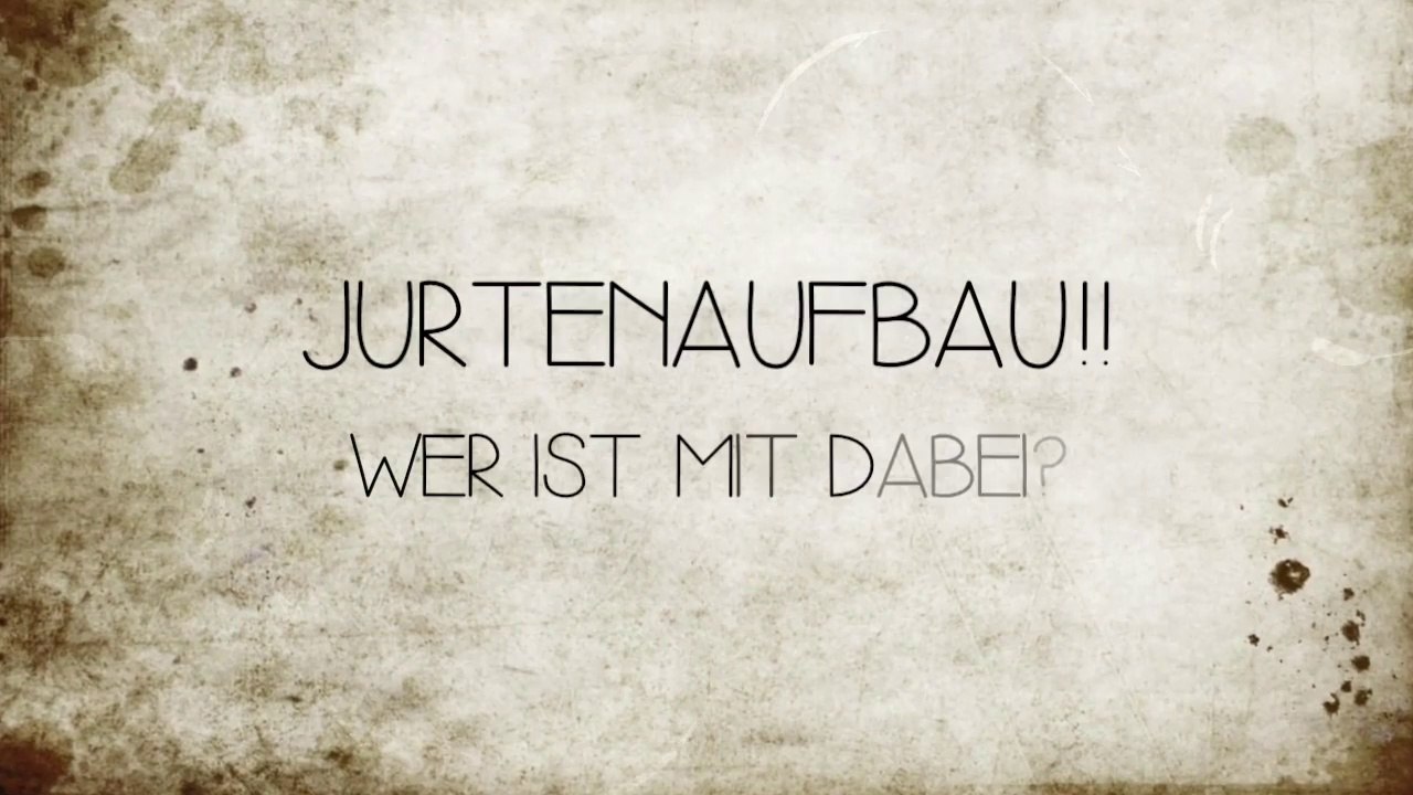 Aufbau der sommer-jurte