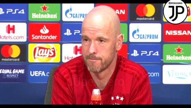 Conferenza stampa Ten Hag e Ziyech pre Ajax-Juventus | Ziyech: Benatia mi ha detto che possiamo battere la Juve | Ten Hag: Ronaldo? Vogliamo giocare contro i migliori, Chiellini assenza importante... De Jong sta bene. | 09.04.2019