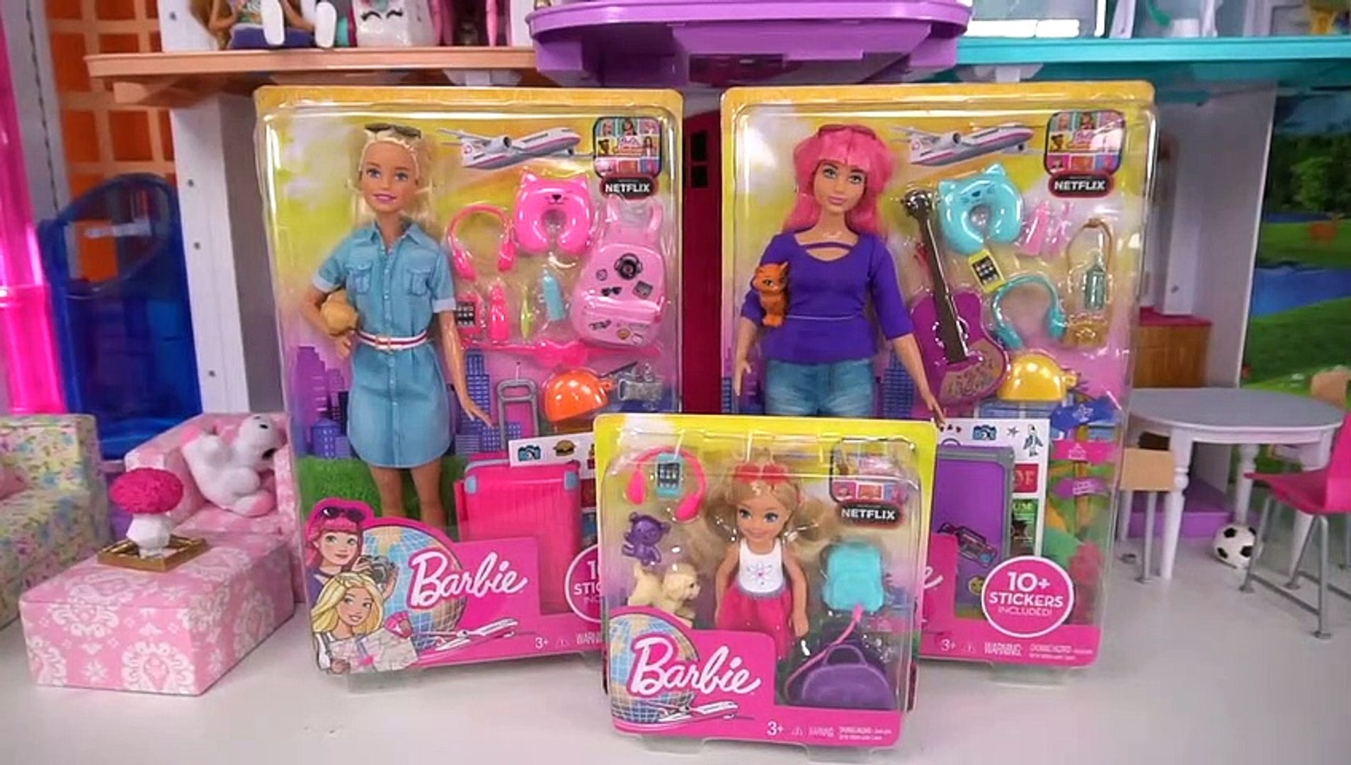 Barbie & Chelsea Airplane Travel Trouble! Barbie Dreamhouse Adventures Toys  | Boomerang - Vidéo Dailymotion