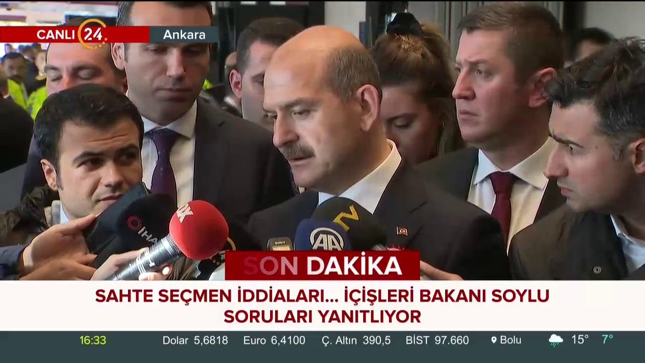 İçişleri Bakanı Süleyman Soylu açıklama yapıyor