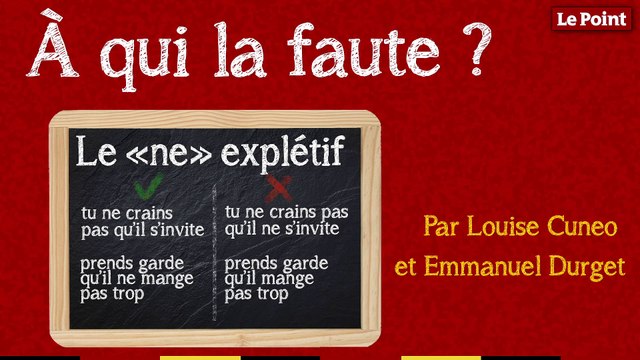 À qui la faute #4 : le « ne » explétif
