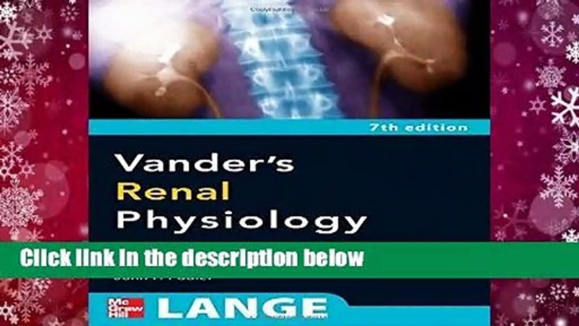 ⁣Vander s Renal Physiology, 7th Edition (Lange Physiology Series)