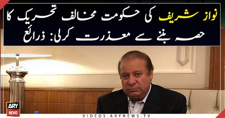 Nawaz Sharif apologized to be a part of anti-government movement: sources