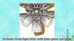 Hunter Fan 52 inch Brushed Nickel Ceiling Fan with Light and LED Bulbs Renewed Brushed