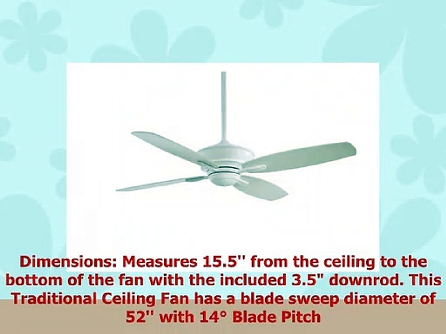 Minkaaire F513wh New Era 52 Ceiling Fan White Video